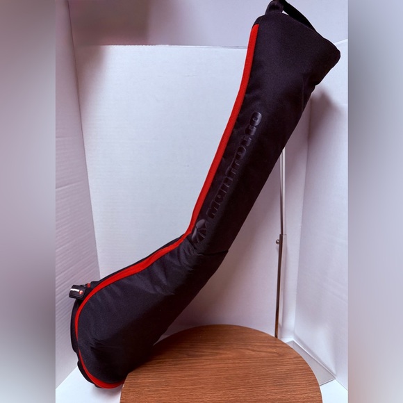 Manfrotto MB MBAG80PN 80cm Tripod Black w Red Trim Zippered Bag - Picture 3 of 12